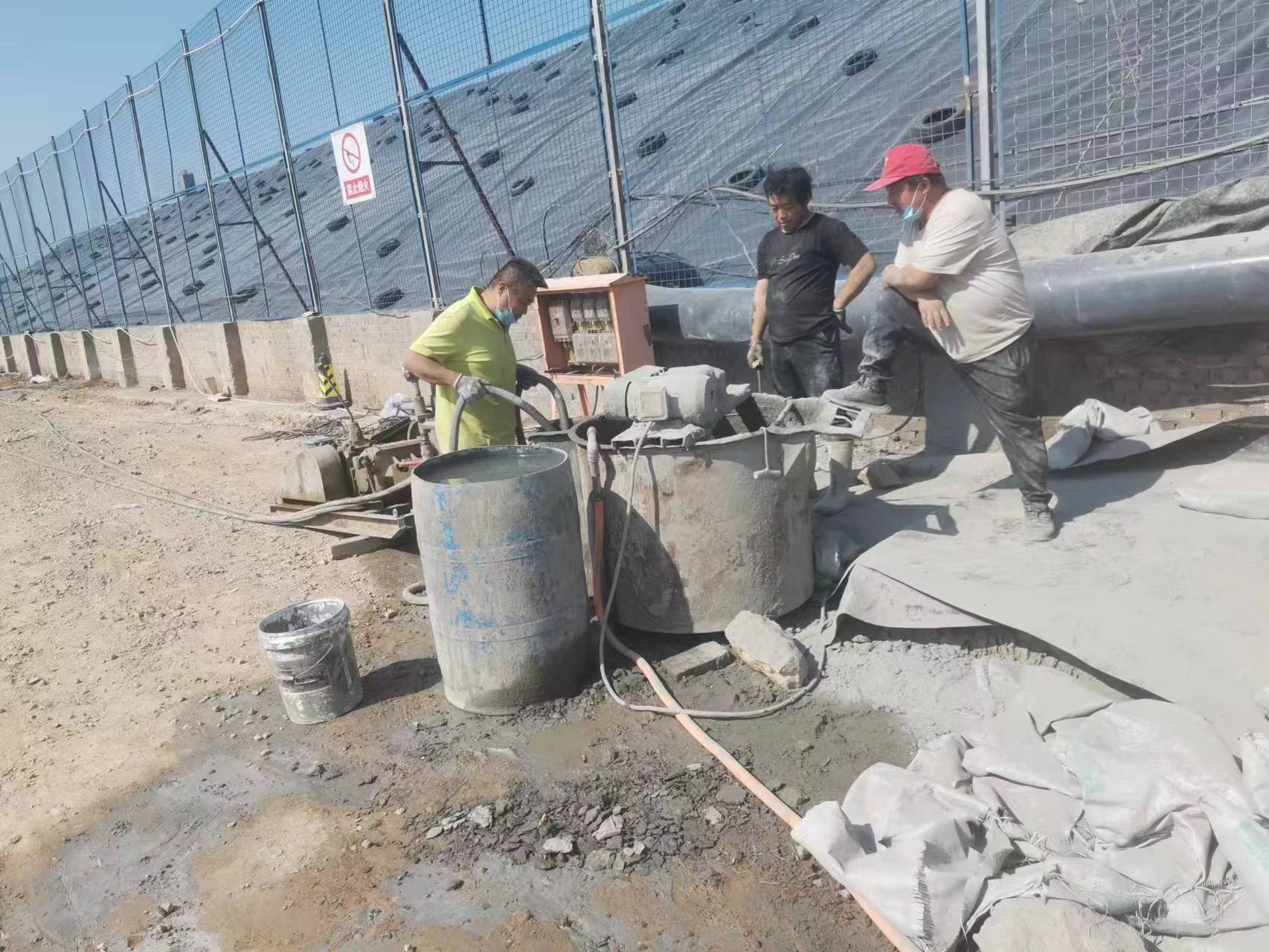 九合垸原种场袖阀管注浆